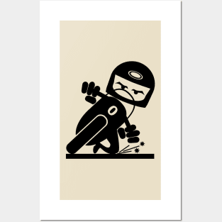 Motorcycle slider decal Posters and Art